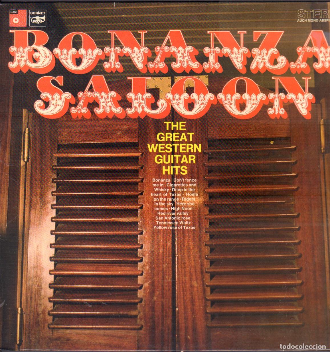 Discos de vinilo: BONANZA SALOON - THE GREAT WESTERN GUITAR HITS / WHISKY, HIGH NOON.../ LP BASF RF-26432