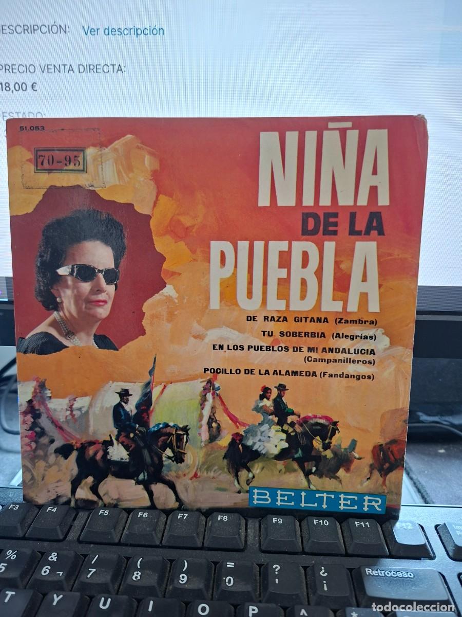 Discos de vinilo: NI&Ntilde;A DE LA PUEBLA - DE RAZA GITANA - EP DE VINILO