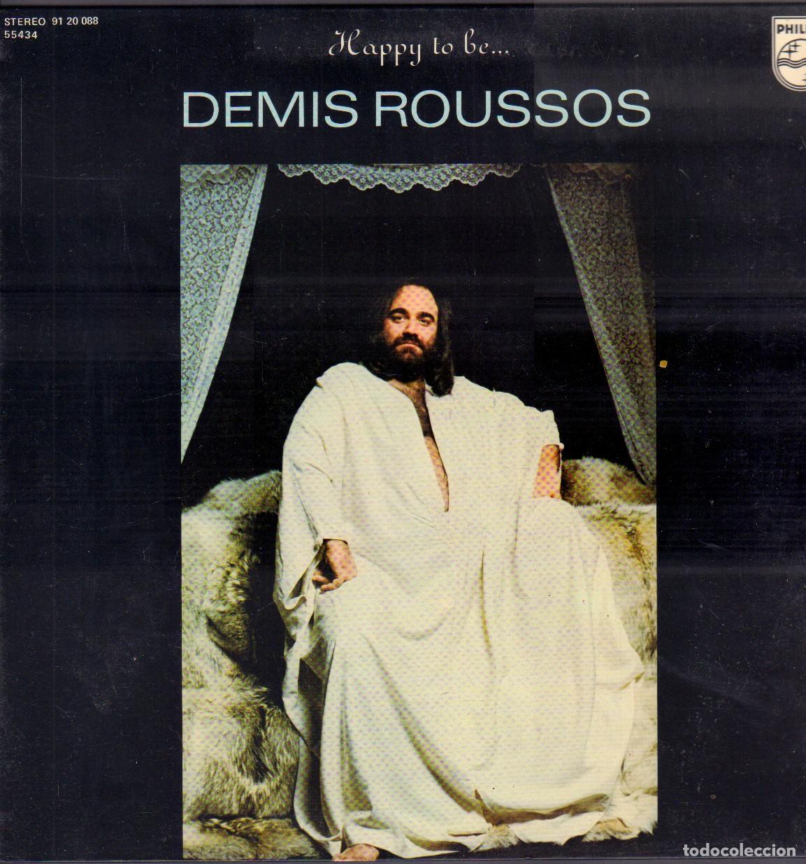 Discos de vinilo: DEMIS ROUSSOS - HAPPY TO BE.../ FALLIN, SO DREAMY, FUNNY MAN, BEFORE.../ LP PHILIPS 1976 RF-26445