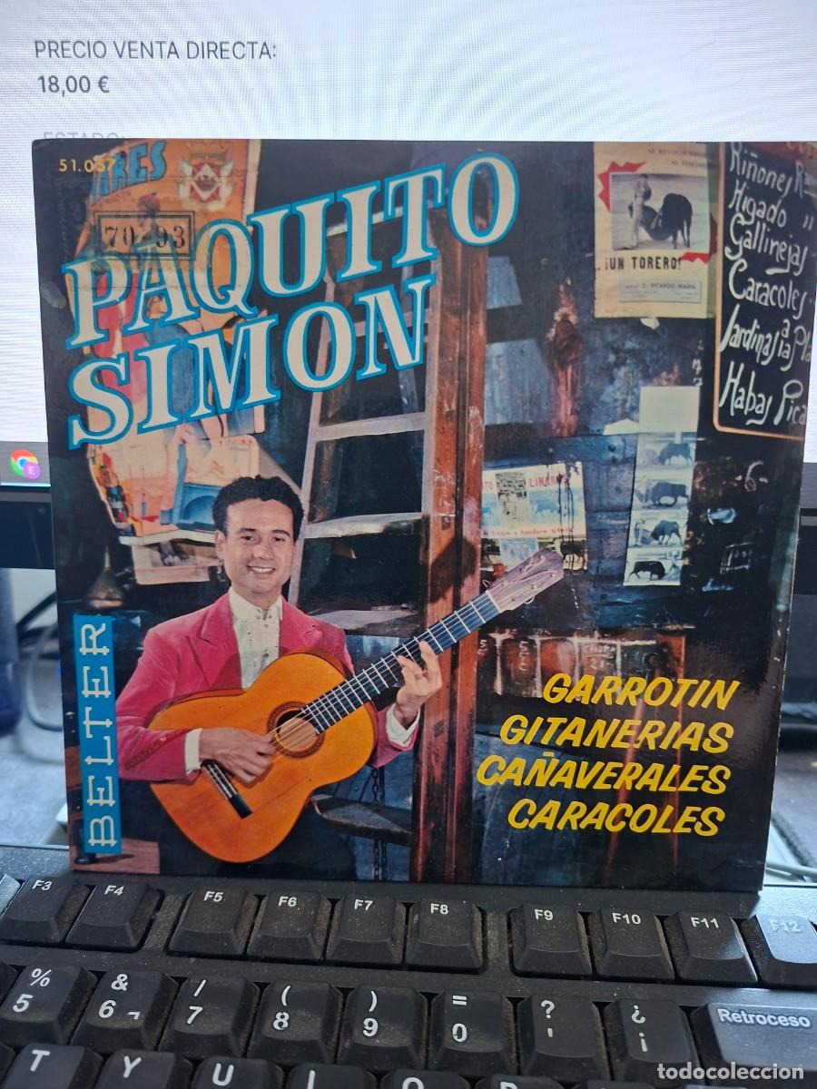 Discos de vinilo: PAQUITO SIMON - GARROTIN - EP DE VINILO