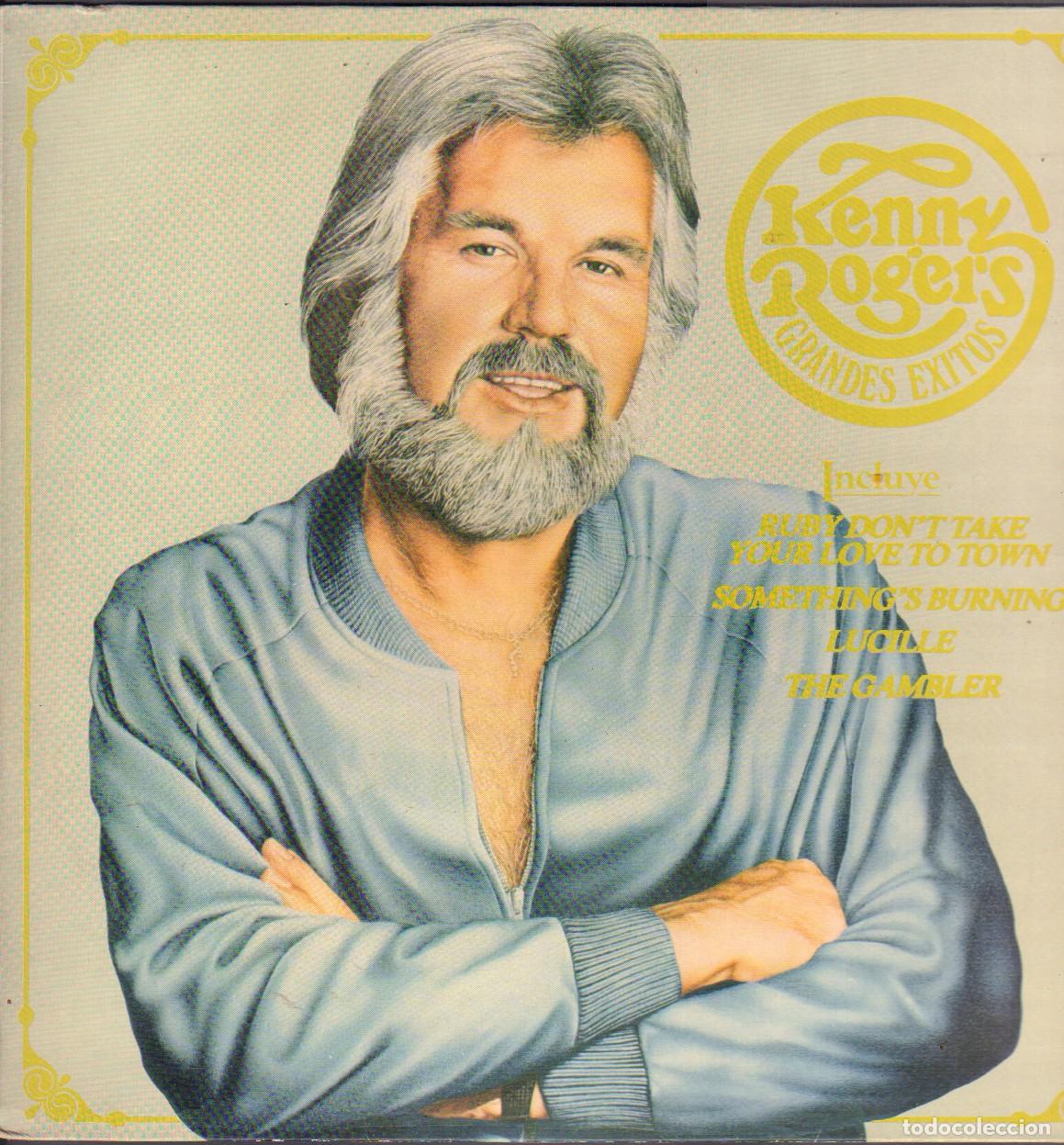 Discos de vinilo: KENNY ROGERS - GRANDE EXITOS / SOMETHING BURNING, LUCILE, THE GAMBLER.../ LP EMI 1979 RF-26446