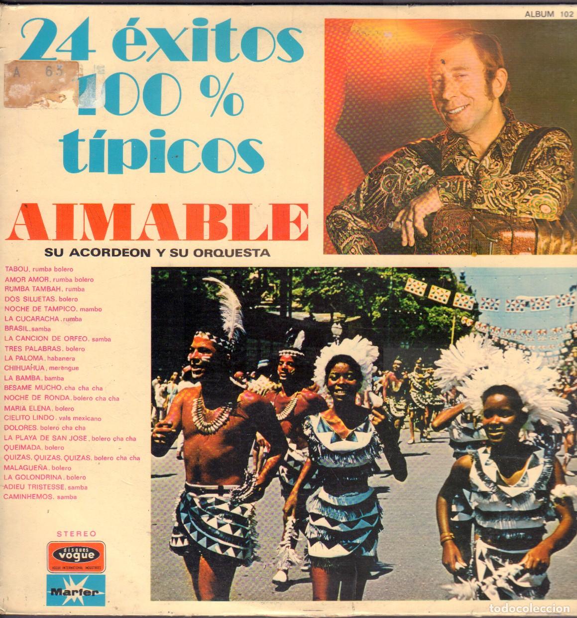 Discos de vinilo: AIMABLE (SU ACORDEON Y SU ORQUESTA) - TABOU, RUMBA TAMBAH..../ DOBLE LP VOGUE 1972 RF-26453