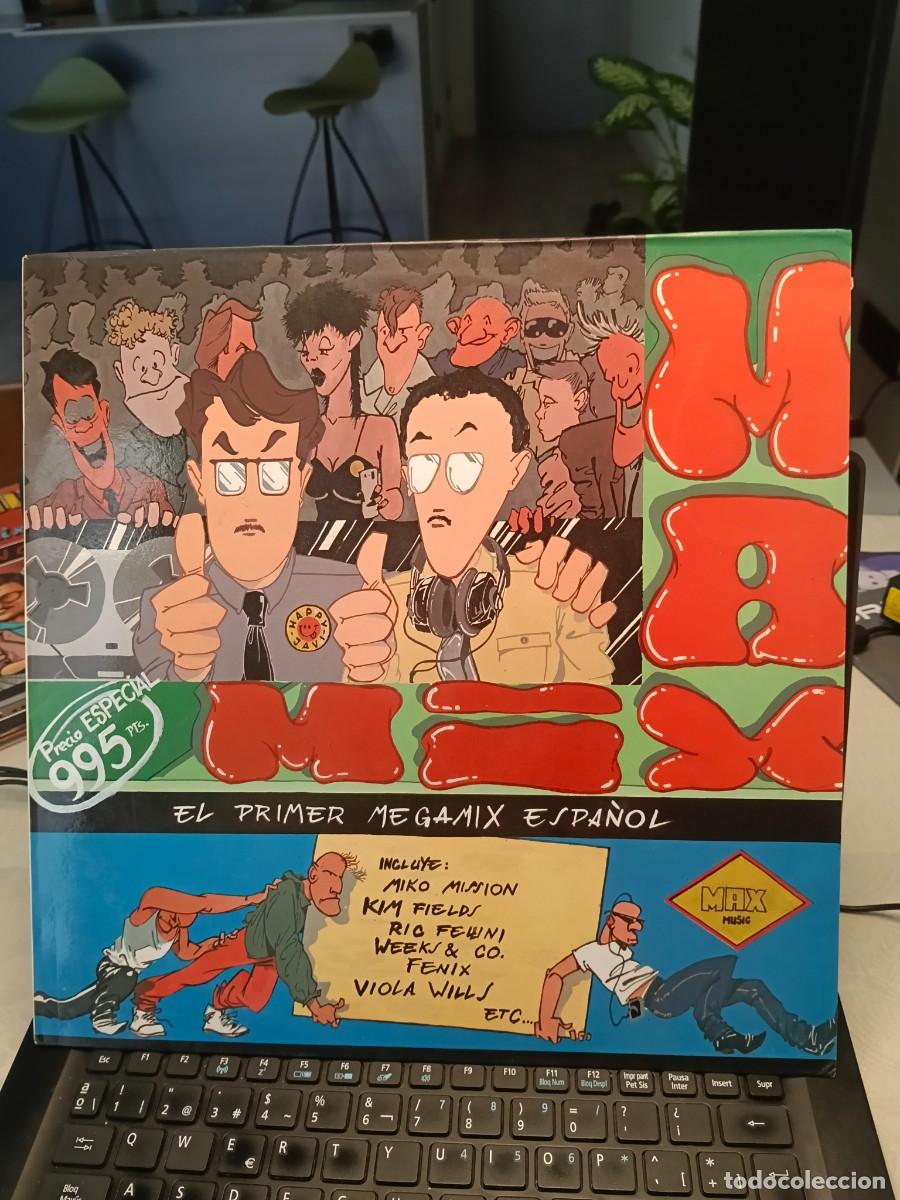 Discos de vinilo: RAR LP 33. MAX MIX. EL PRIMER MEGAMIX. ITALO DISCO.