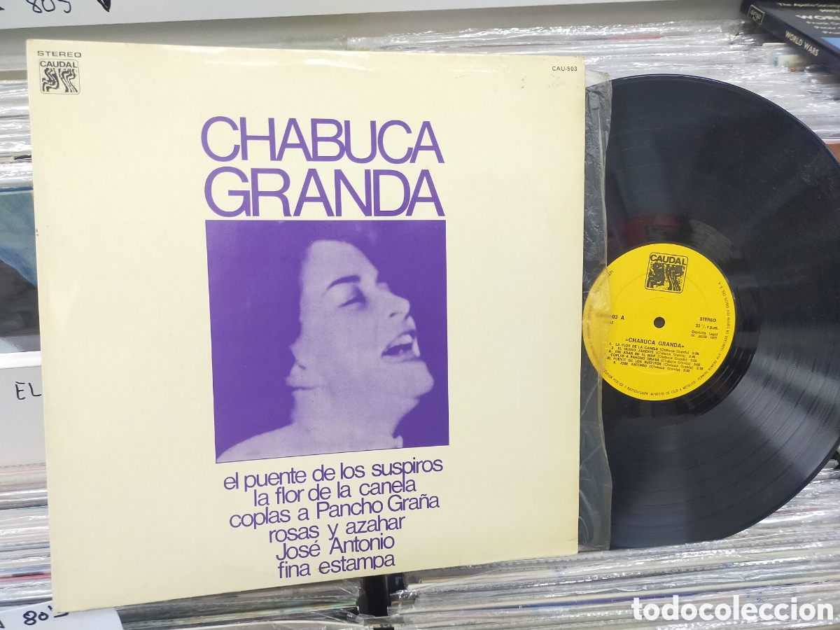 Discos de vinilo: Chabuca granda LP Espa&ntilde;a 1977 caudal