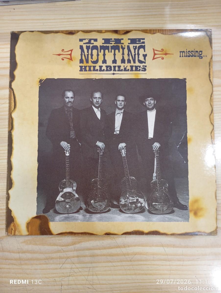 Discos de vinilo: Lp - The Notting Hillbillies &lrm;&ndash; Missing... Presumed Having A Good Time - Edicion Espa&ntilde;ola 1990