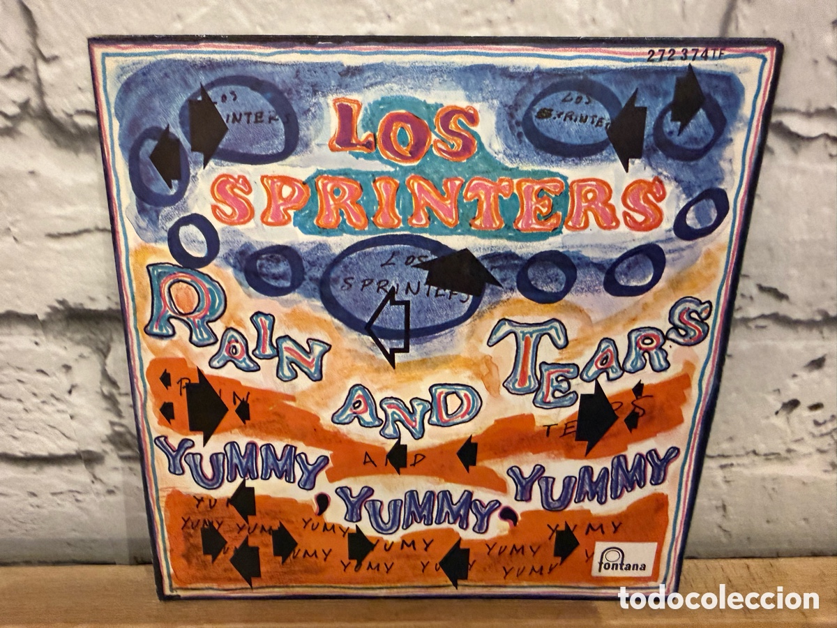 Discos de vinilo: Los Sprinters &lrm;&ndash; Rain And Tears / Yummi Yummi Yummi. Single vinilo spain 1968. Buen estado
