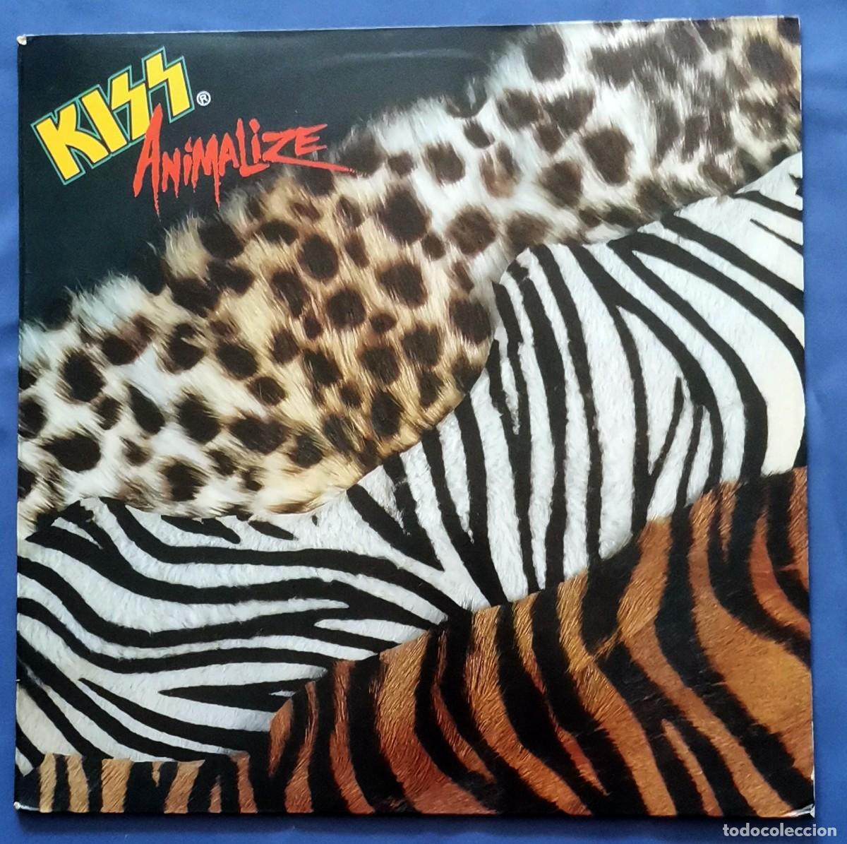 Discos de vinilo: Kiss &ndash; Animalize LP 1984 Espa&ntilde;a incl. encarte