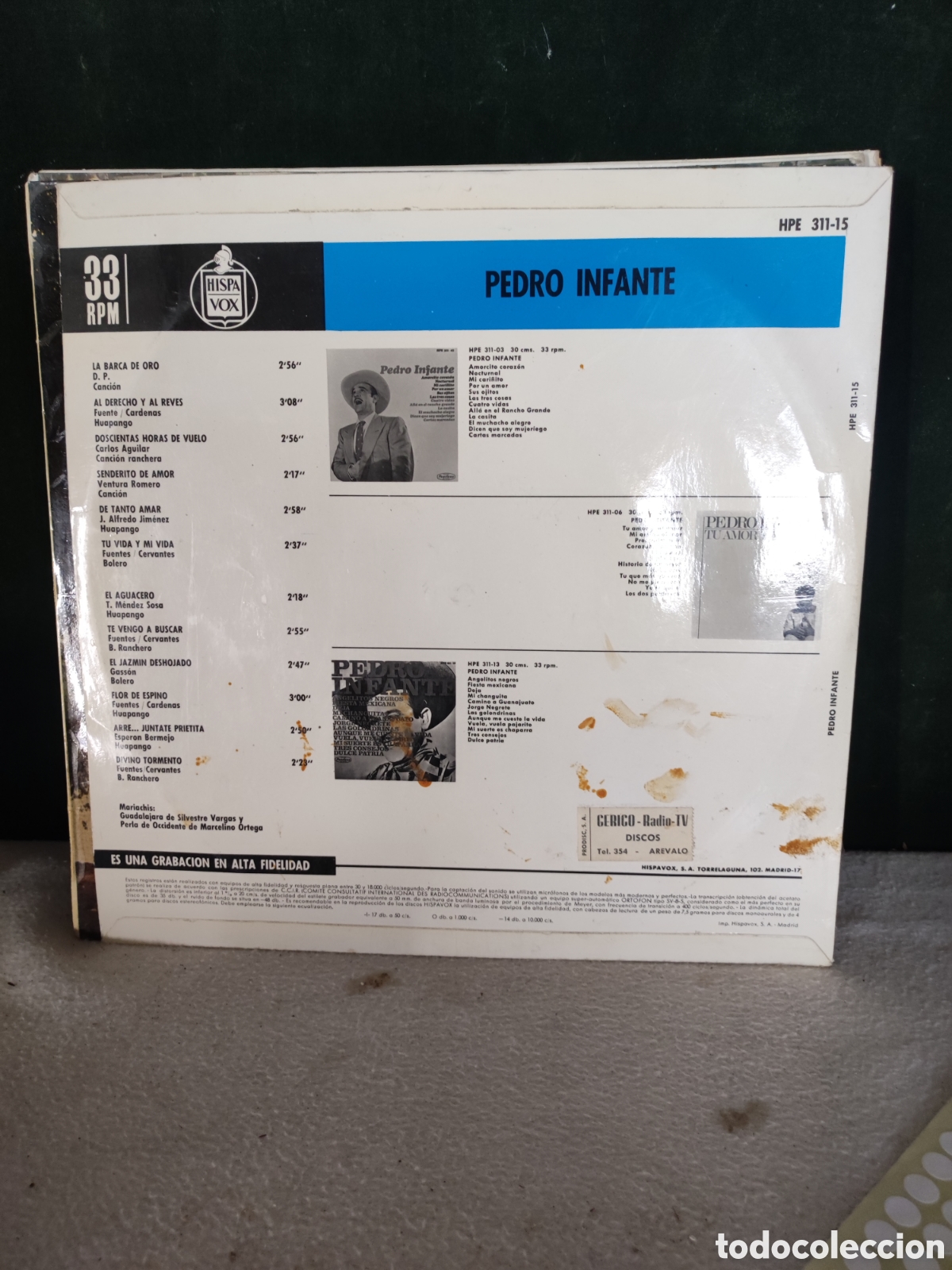 Discos de vinilo: LP de Pedro infante m&uacute;sica - Foto 2