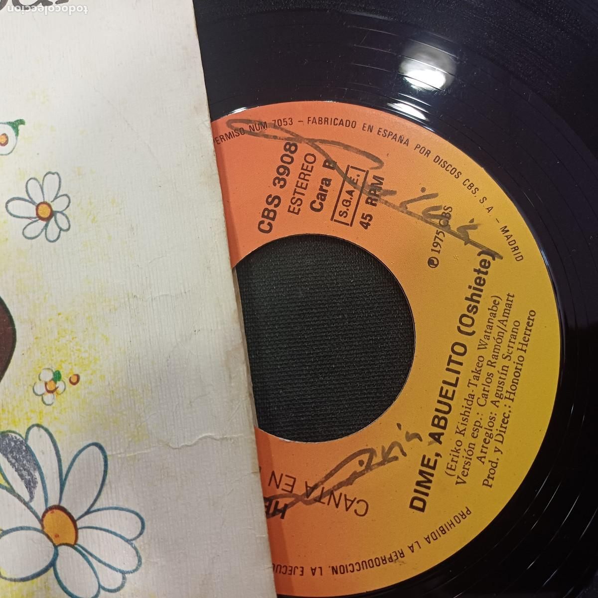 Discos de vinilo: HEIDI/OYE-DIME ABUELITO/SINGLE. - Foto 2