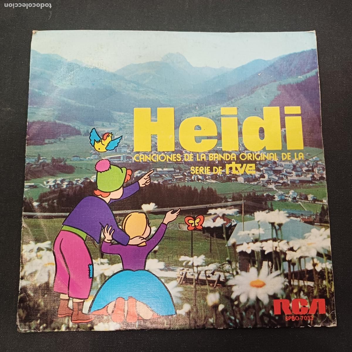 Discos de vinilo: HEIDI/CANCIONES DE LA BANDA ORIGINAL DE LA SERIE DE RTVE/SINGLE.