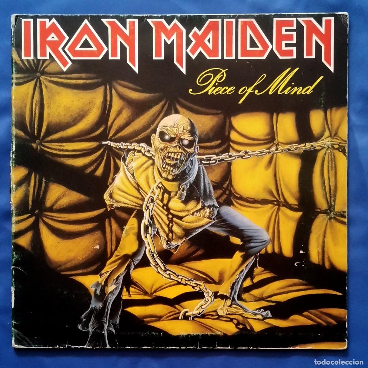 Discos de vinilo: Iron Maiden &ndash; Piece Of Mind LP gatefold 1983 Espa&ntilde;a