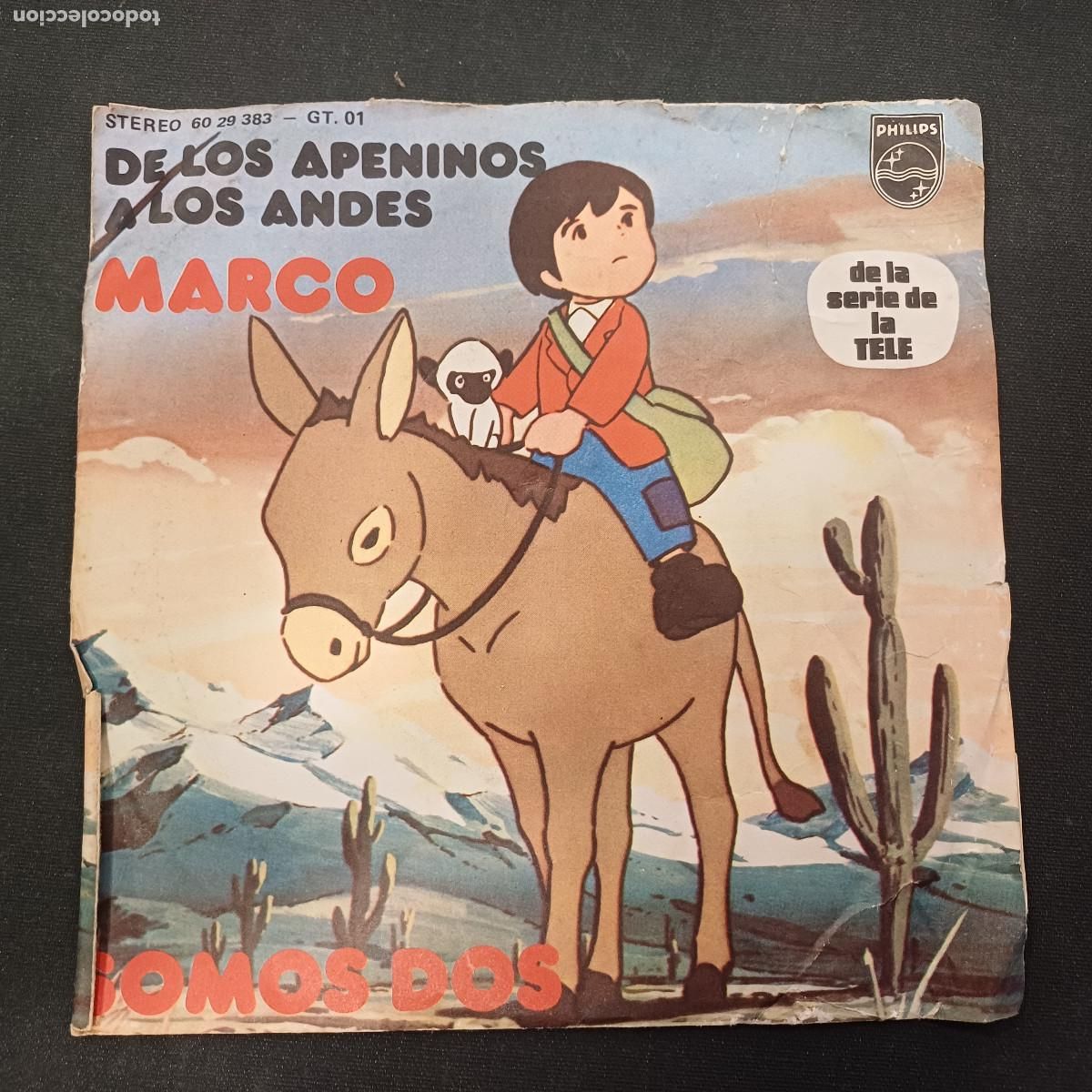 Discos de vinilo: MARCO/DE LOS APENINOS A LOS ANDES/SINGLE.