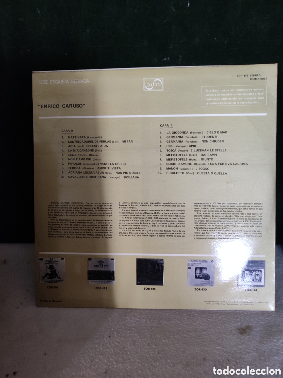 Discos de vinilo: Recital enrico caruso - Foto 2