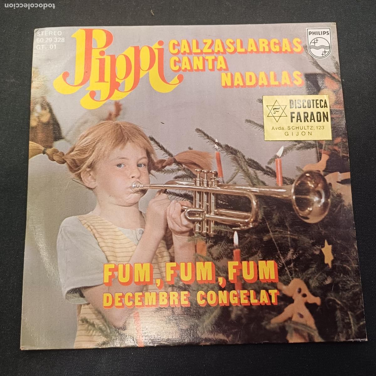 Discos de vinilo: PIPPI CALZASLARGAS/FUM,FUM,FUM/SINGLE.