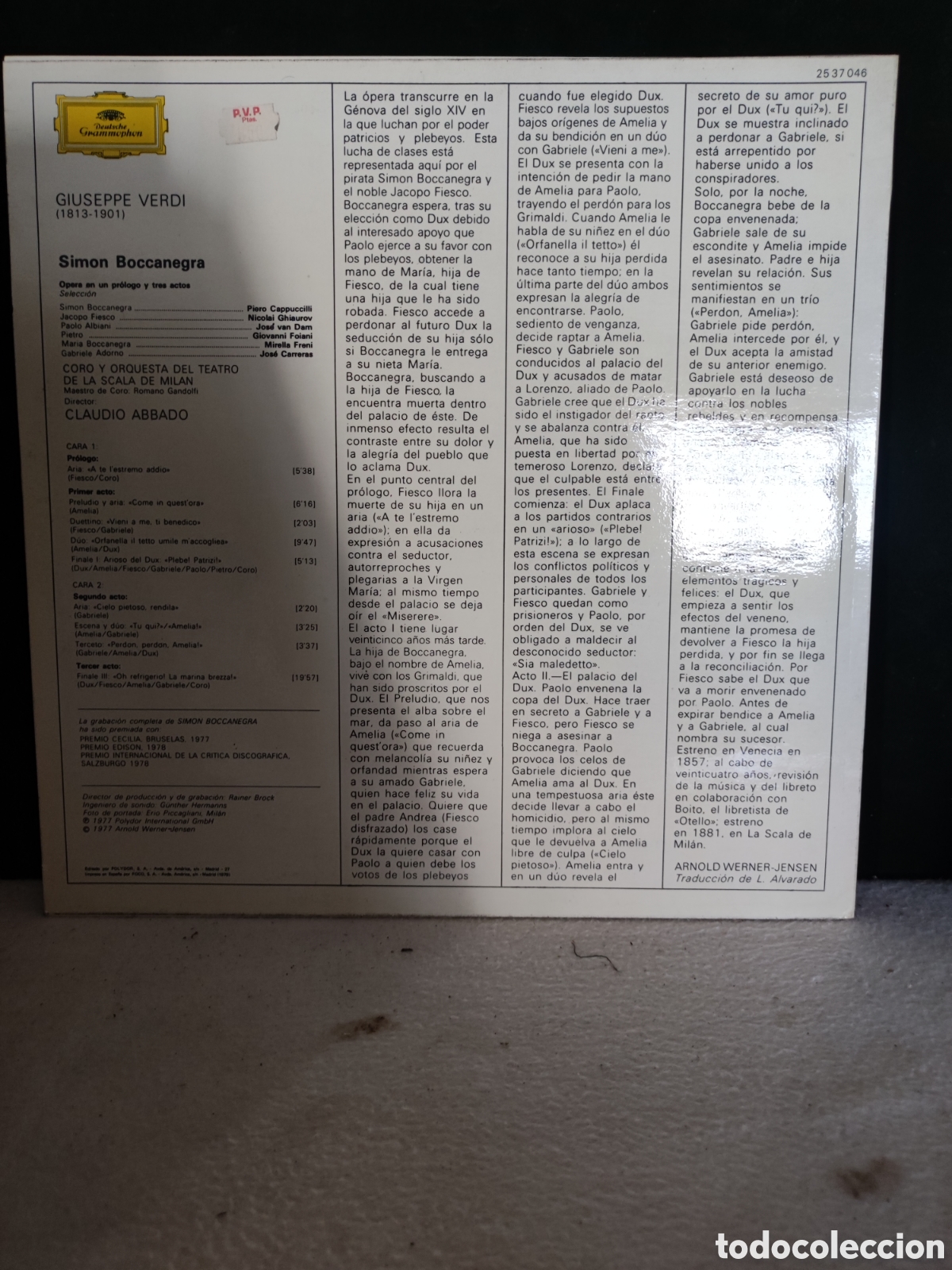 Discos de vinilo: Verdi Sim&oacute;n Bocanegra - Foto 2