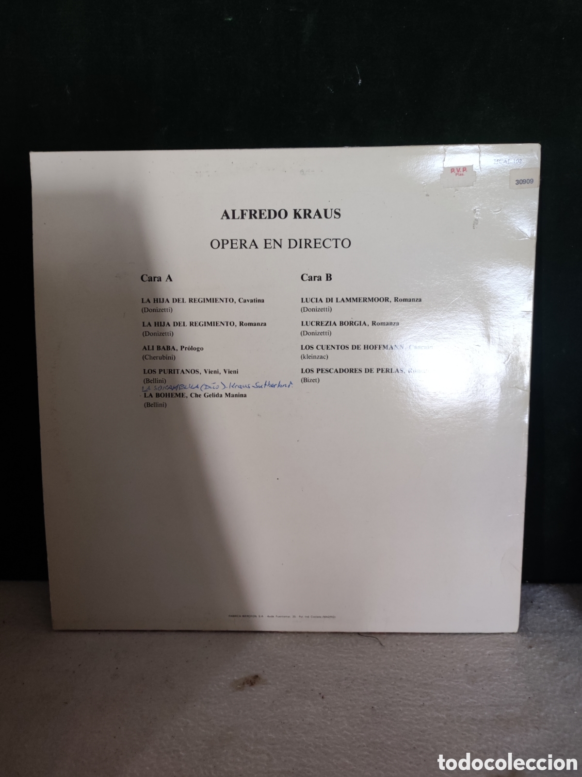 Discos de vinilo: Alfredo kraus opera en directo - Foto 2