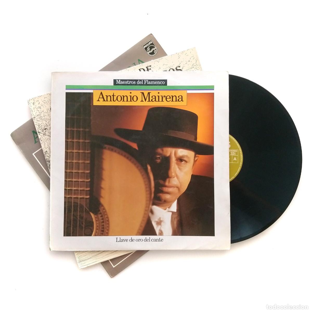 Discos de vinilo: ANTONiO MAiRENA Lote 3 LP Antologia De Cantaores Flamencos Llave Oro Del Cante