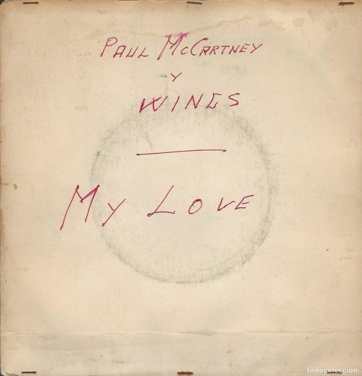 Discos de vinilo: PAUL McCARTENY y WINGS -- MY LOVE - Foto 1