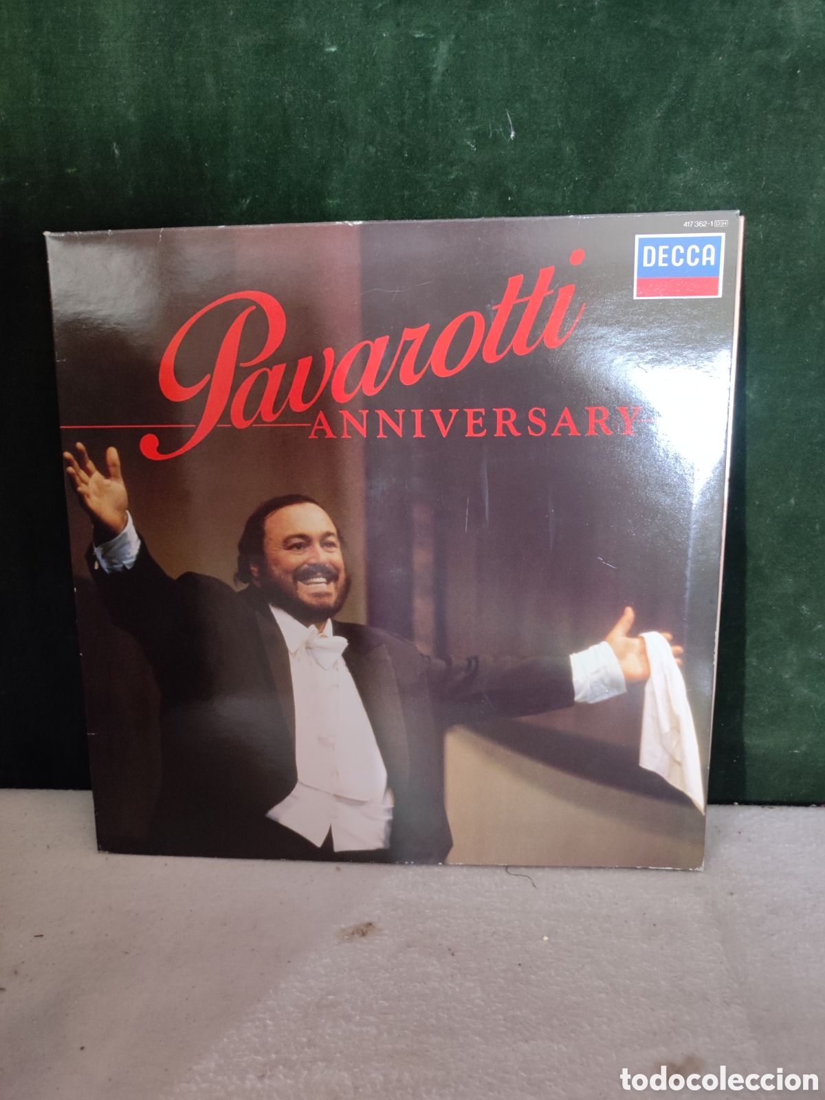 Discos de vinilo: Pavarotti aniversario LP m&uacute;sica