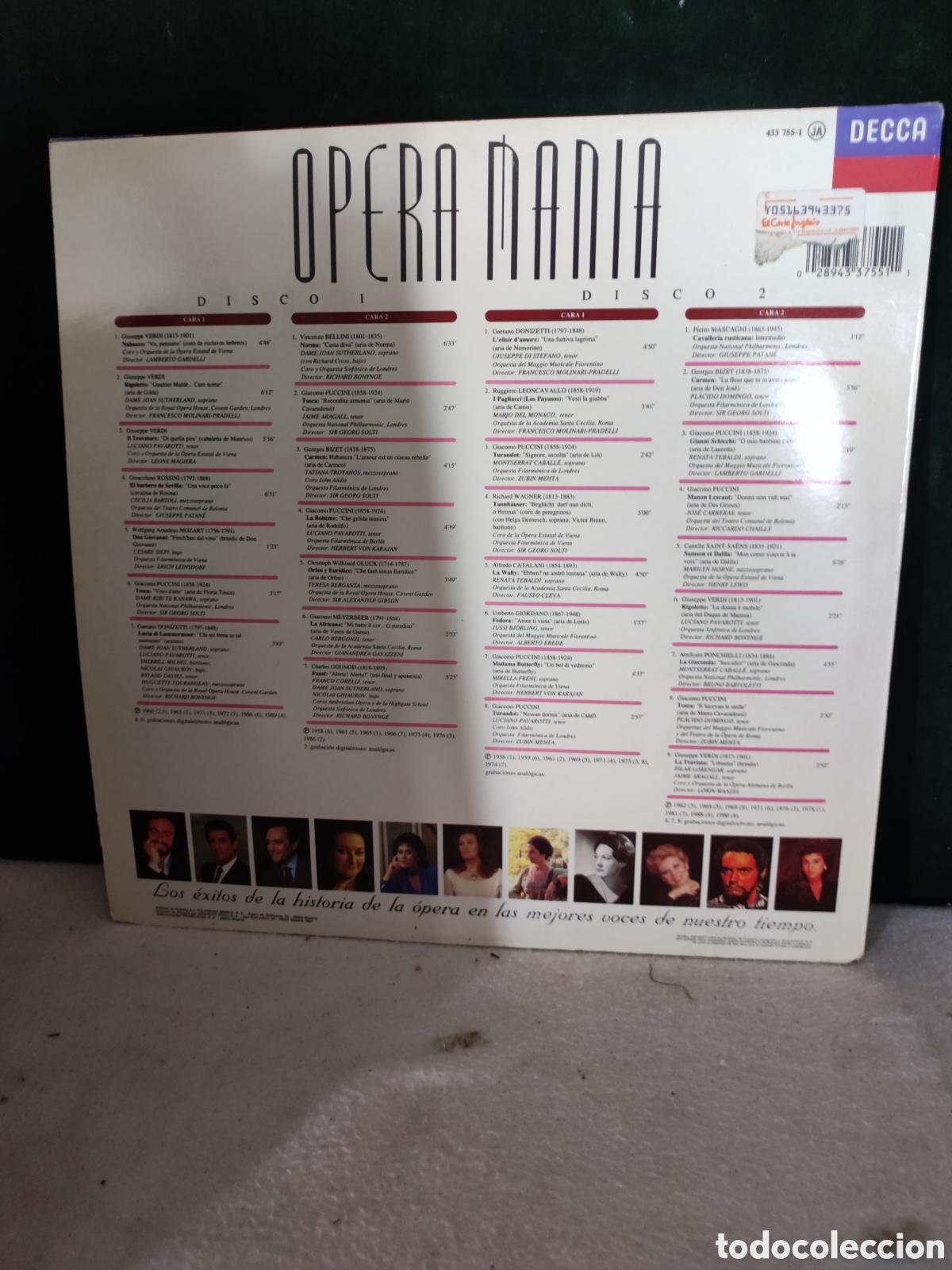 Discos de vinilo: &Oacute;pera man&iacute;a LP m&uacute;sica - Foto 2