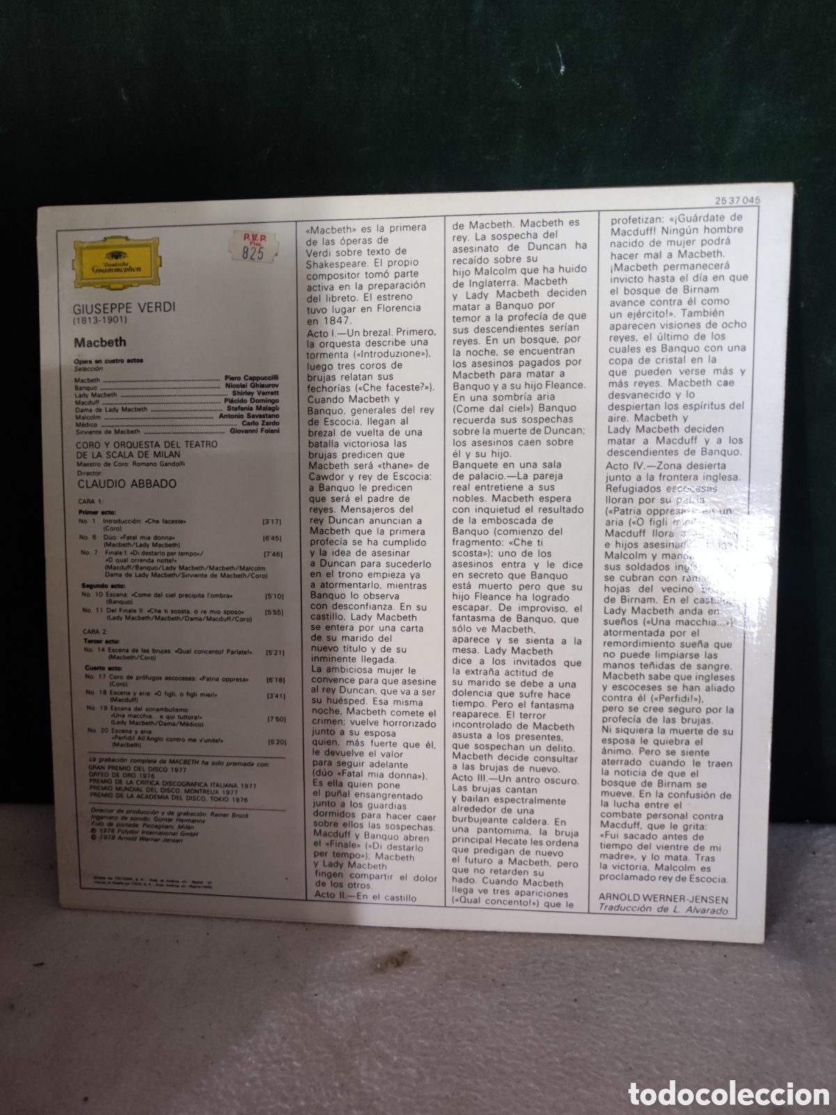 Discos de vinilo: Verdi LP m&uacute;sica vinilo - Foto 2