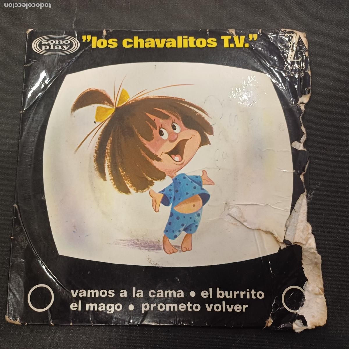 Discos de vinilo: LOS CHAVALITOS T.V/VAMOS A LA CAMA/SINGLE.