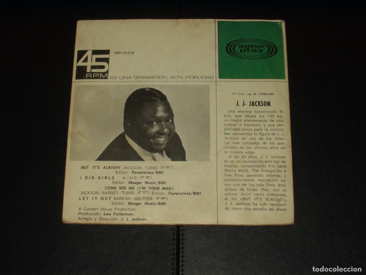 Discos de vinilo: J.J.JACKSON EP BUT ITS ALRIGHT+3 PORTADA GATEFOLD - Foto 2