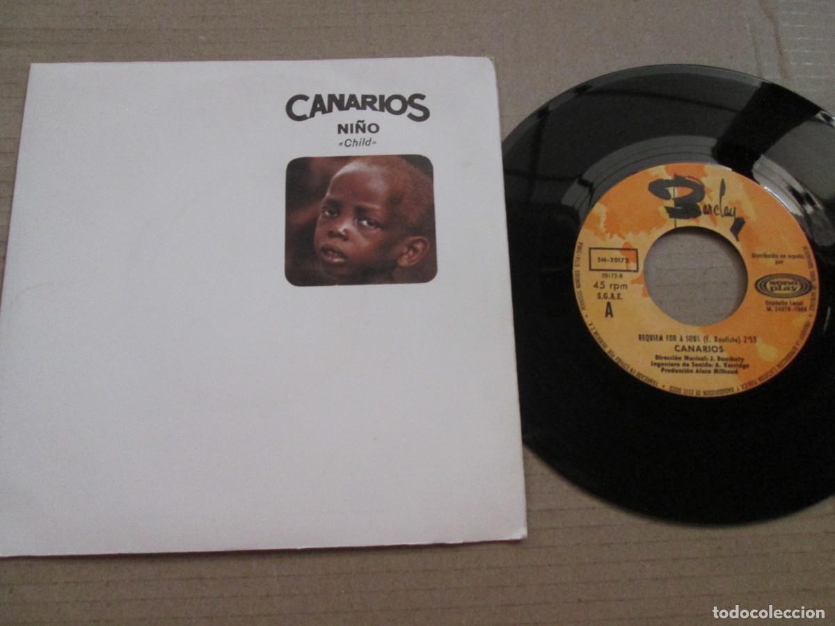 Discos de vinilo: LOS CANARIOS - Ni&ntilde;o / Requiem for a Solu. Single, ed espa&ntilde;ola 7&rdquo; 1968. Muy buen estado VG+