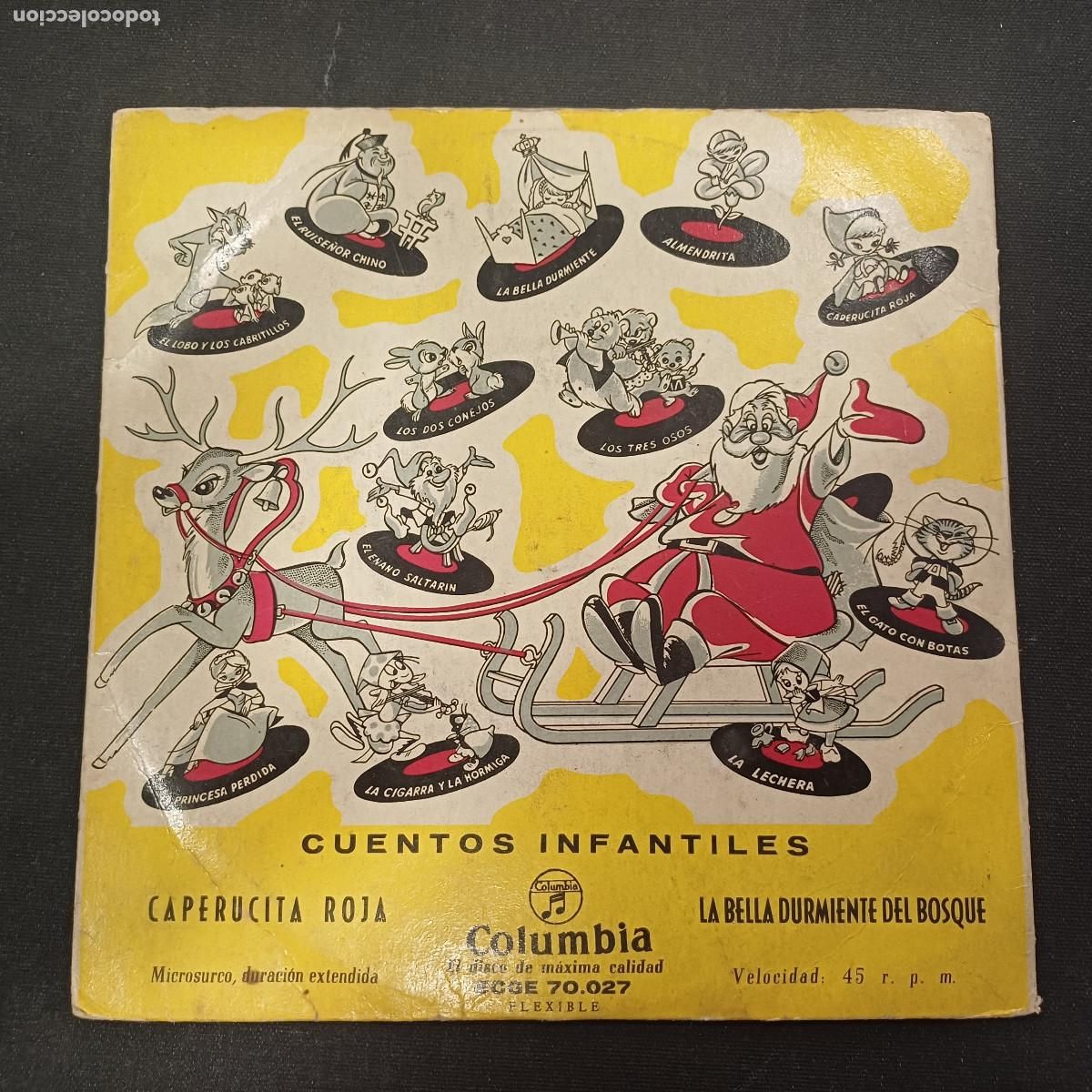 Discos de vinilo: CUENTOS INFANTILES/CAPERUCITA ROJA/SINGLE.