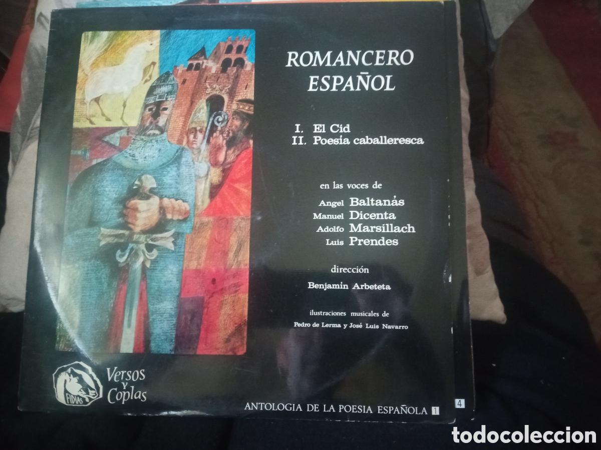 Discos de vinilo: Antiguo vinilo, Romancero Espa&ntilde;ol, voces, Baltanas, Dicenta, etc, de 1966