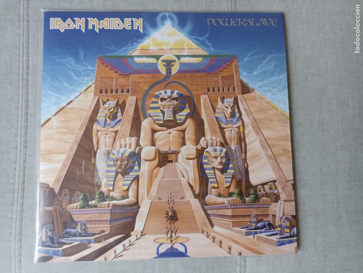 Discos de vinilo: Iron Maiden. Powerslave. LP. Reissue 2014. (Parlophone) - Foto 1