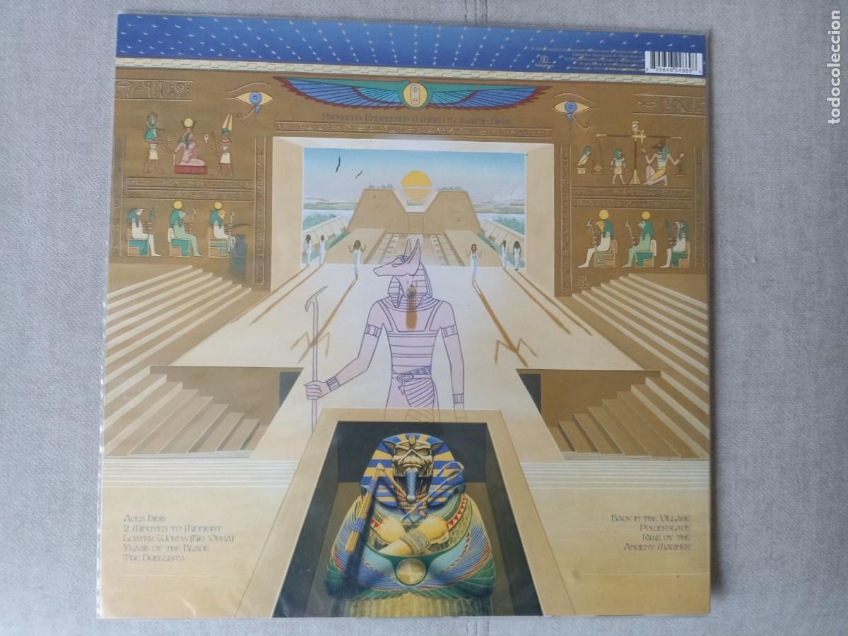 Discos de vinilo: Iron Maiden. Powerslave. LP. Reissue 2014. (Parlophone) - Foto 3