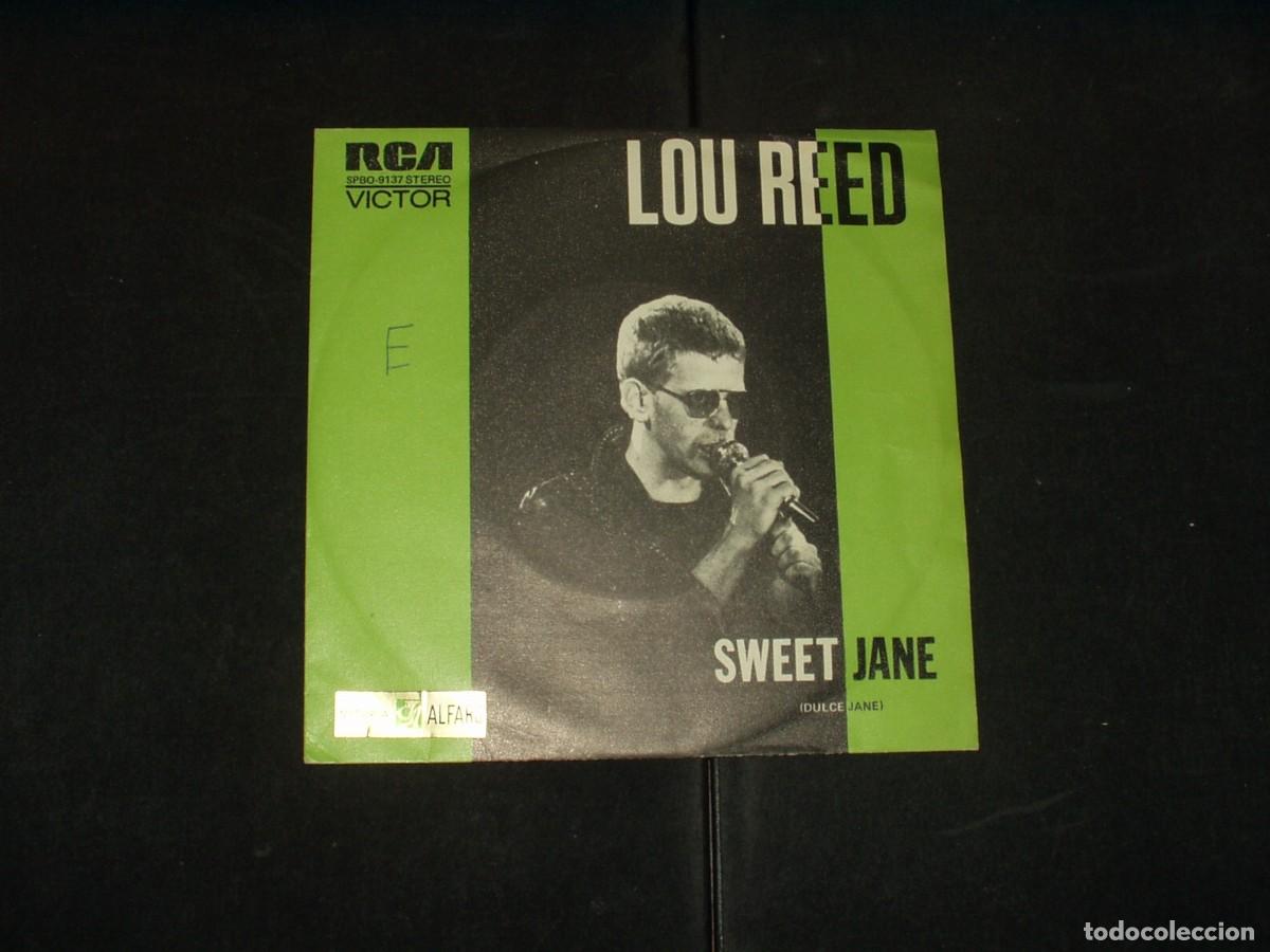 Discos de vinilo: LOU REED SINGLE SWEET JANE