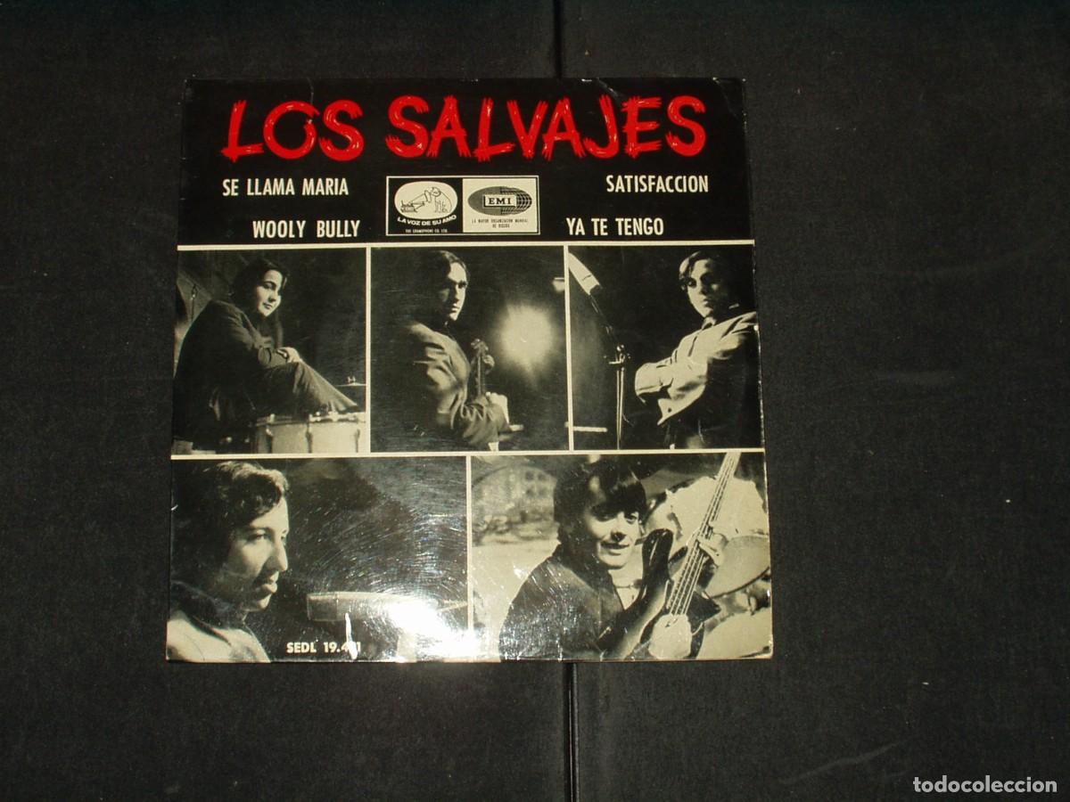 Discos de vinilo: SALVAJES EP SE LLAMA MARIA+3 COVER ROLLING STONES.-