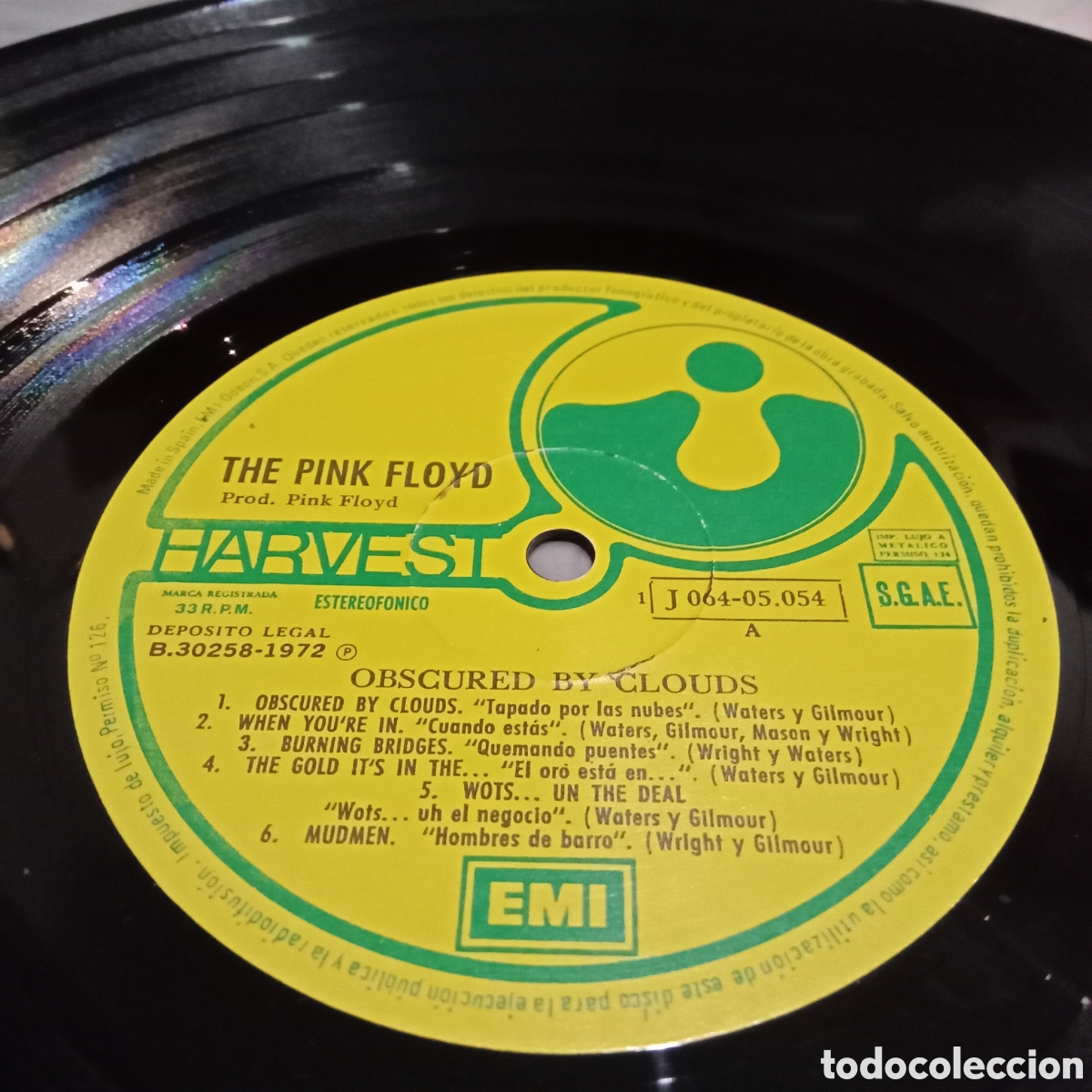 Discos de vinilo: PINK FLOYD - OBSCURED BY CLOUDS - LP - Foto 4