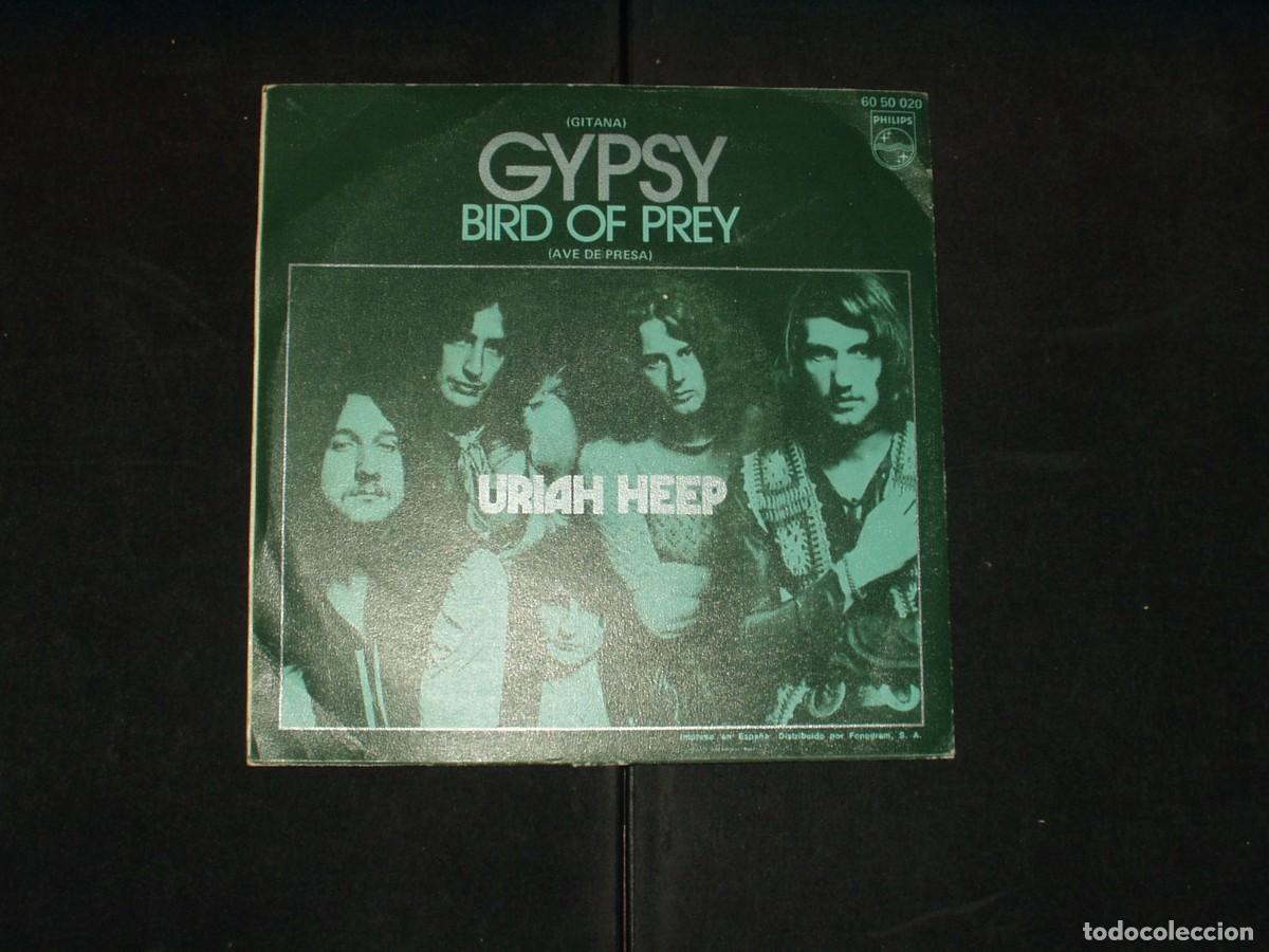 Discos de vinilo: URIAH HEEP SINGLE GYPSY HARD ROCK - Foto 2