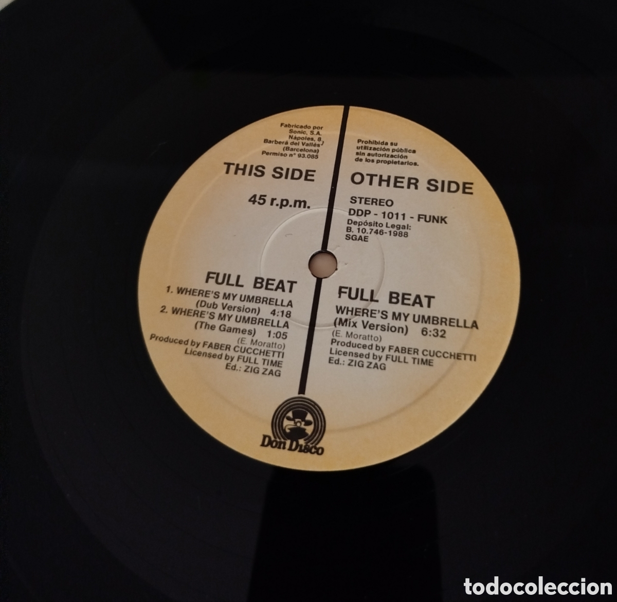 Discos de vinilo: Full beat - wheres my unbrella - Foto 3