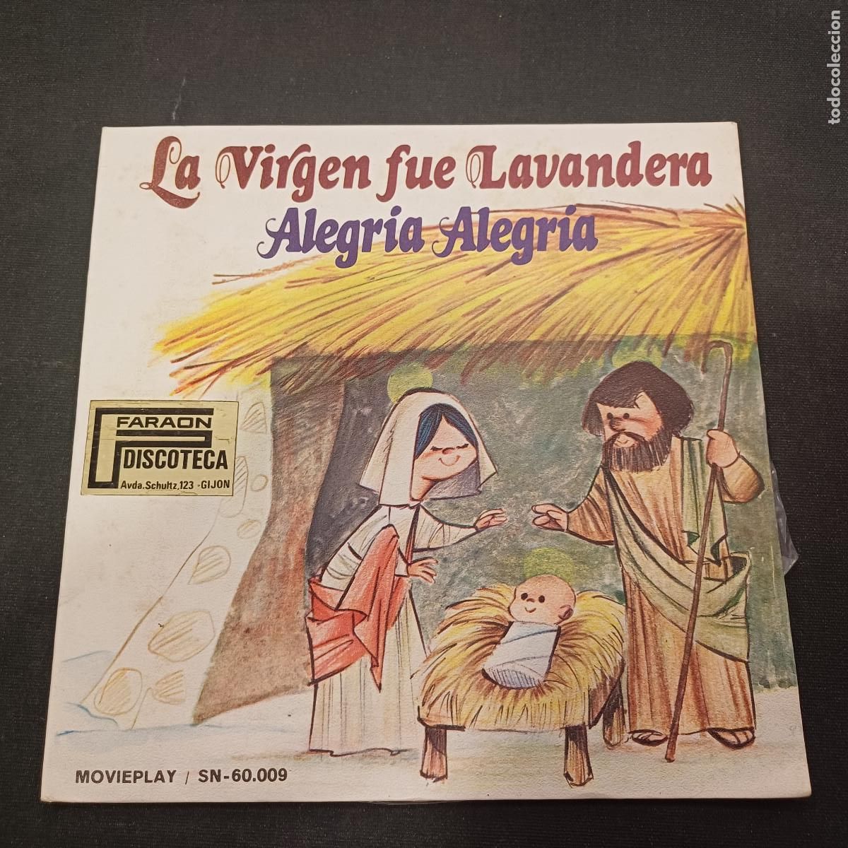 Discos de vinilo: ORFEON INFANTIL DE ESPA&Ntilde;A/LA VIRGEN FUE LAVANDERA/SINGLE GATEFOLD VINILO ROJO.