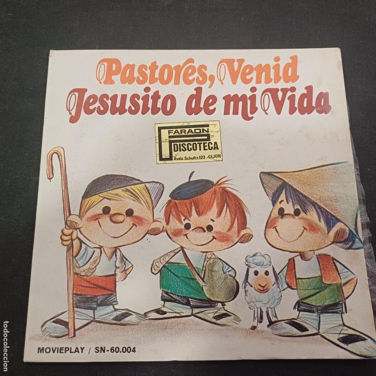 Discos de vinilo: ORFEON INFANTIL DE ESPA&Ntilde;A/PASTORES VENID/SINGLE GATEFOLD VINILO ROJO.