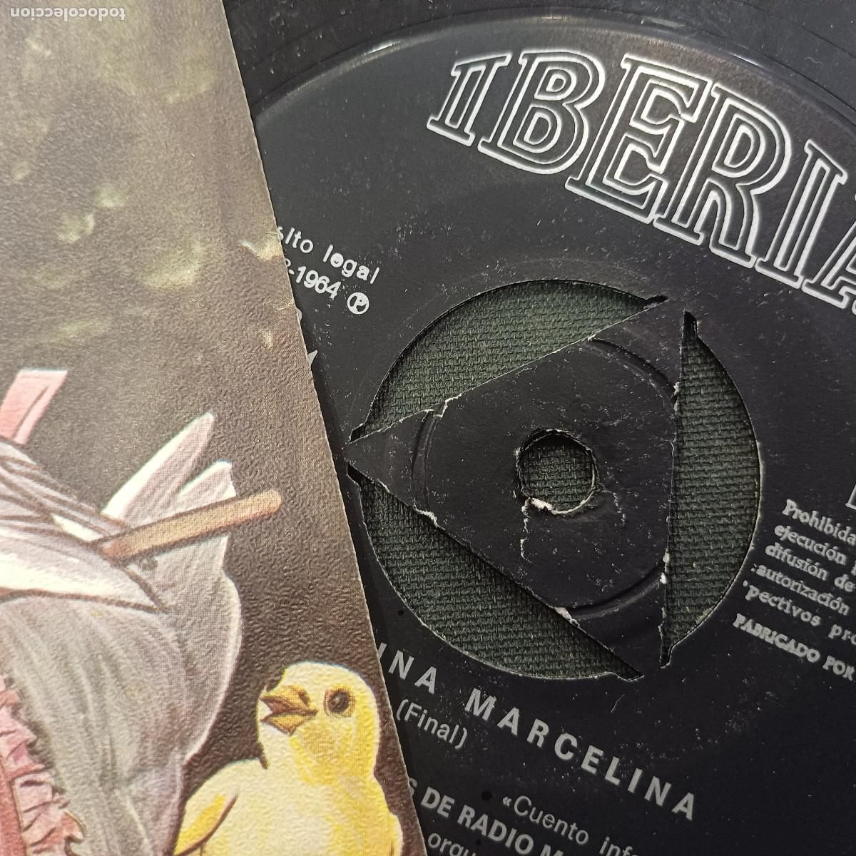 Discos de vinilo: LA GALLINA MARCELINA/SINGLE. - Foto 2