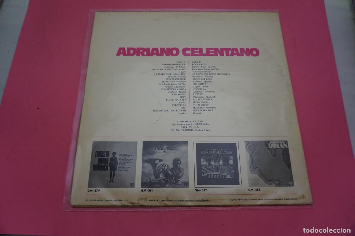 Discos de vinilo: LP - EL ROCK DE ADRIANO CELENTANO - DISCO EN BUEN ESTADO - Foto 3
