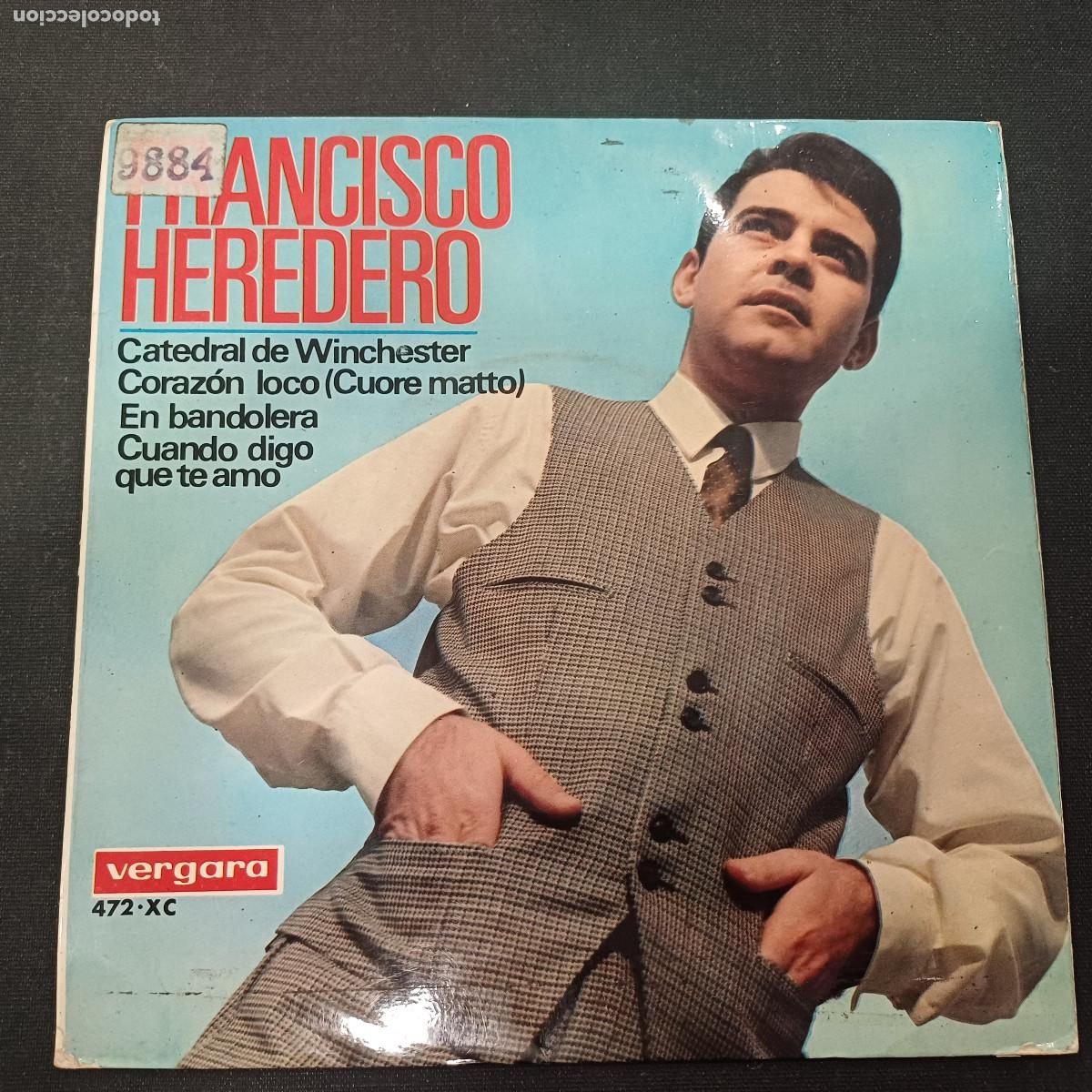 Discos de vinilo: FRANCISCO HEREDERO/EN BANDOLERA/SINGLE.