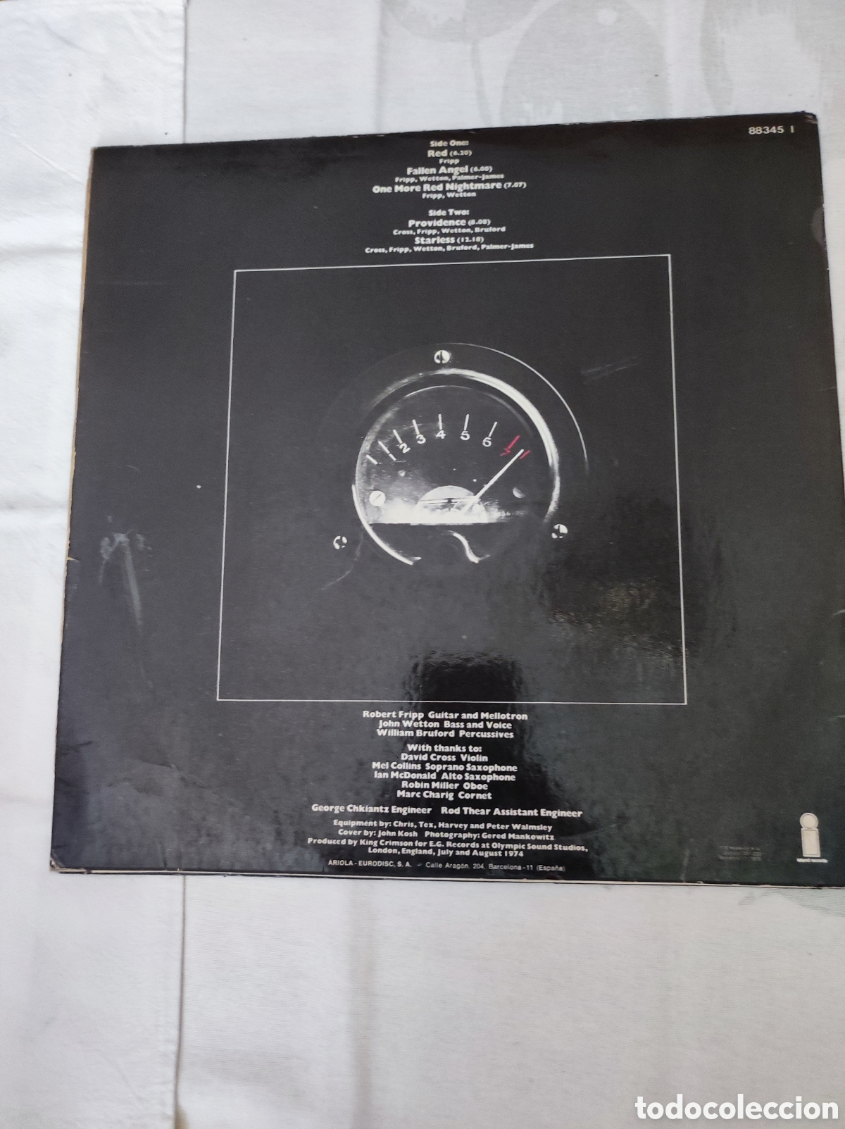 Discos de vinilo: KING CRIMSON - RED (1974) - Foto 2