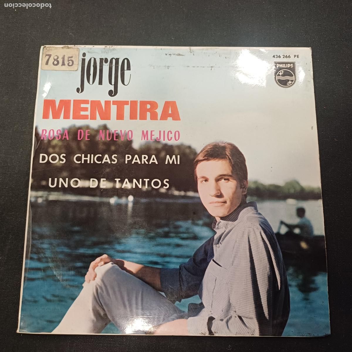 Discos de vinilo: JORGE CON FRANK GRANADA Y SU ORQUESTA/MENTIRA/SINGLE.