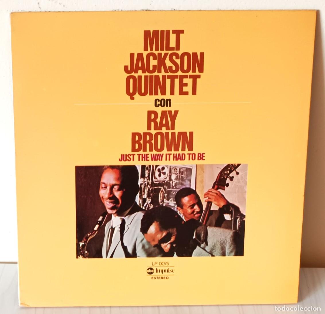 Discos de vinilo: MILT JACKSON QUINTET CON RAY BROWN - JUST THE WAY IT HAD TO BE ABC IMPULSE - 1976 GAT