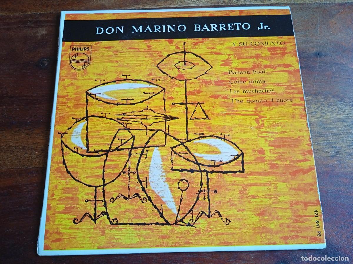 Discos de vinilo: Don Marino Barreto Jr. - Come prima, Banana boat - Single Ep original Philips 1958