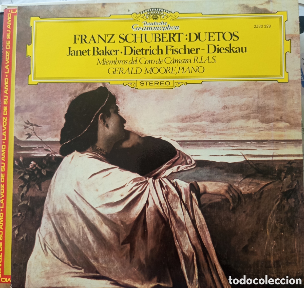 Discos de vinilo: Deutsche Grammophon que presenta d&uacute;os de Franz Schubert interpretados por Janet Baker y Dietrich Fis