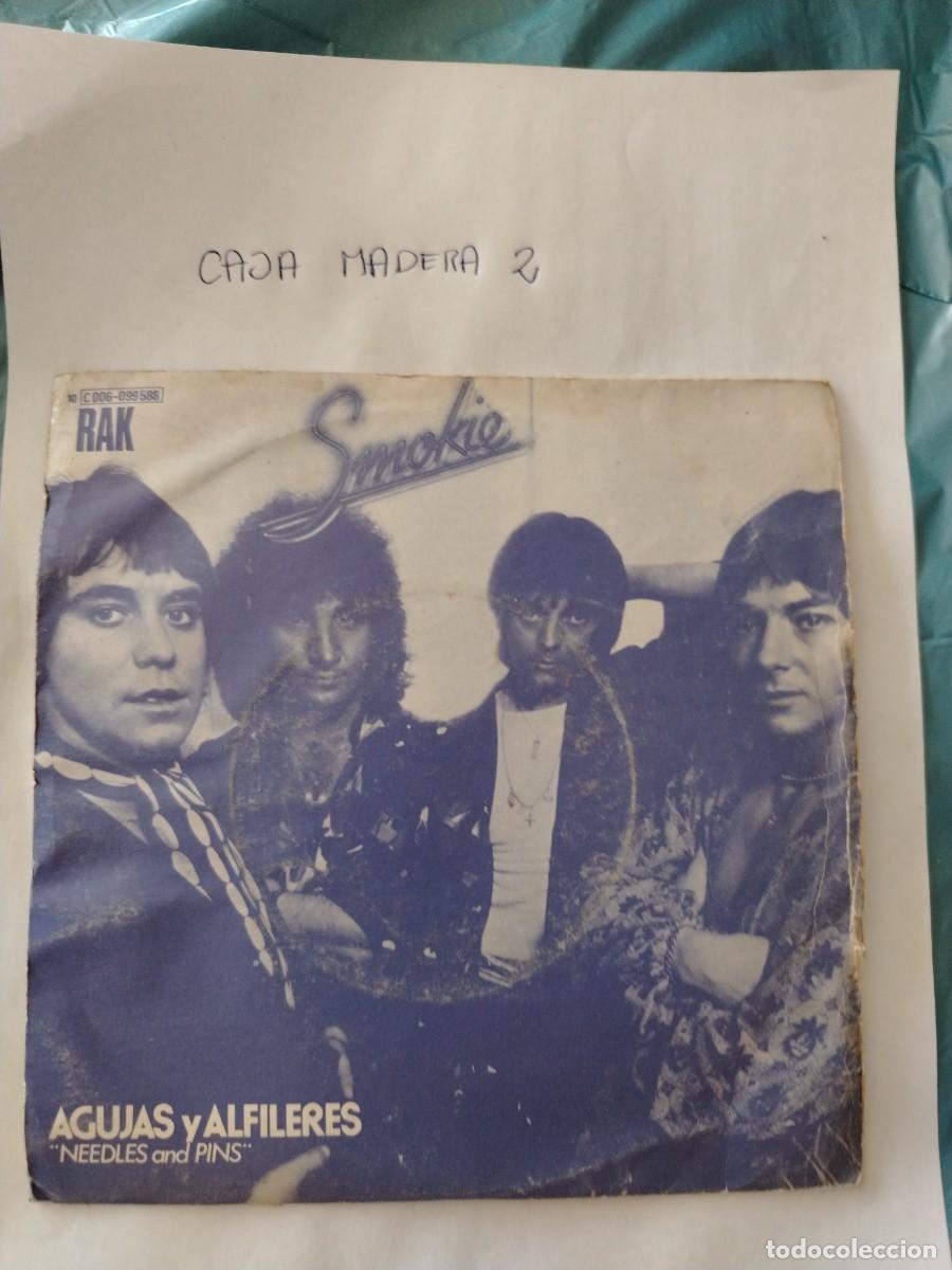 Discos de vinilo: Single vinilo rak smokie, agujas y alfileres
