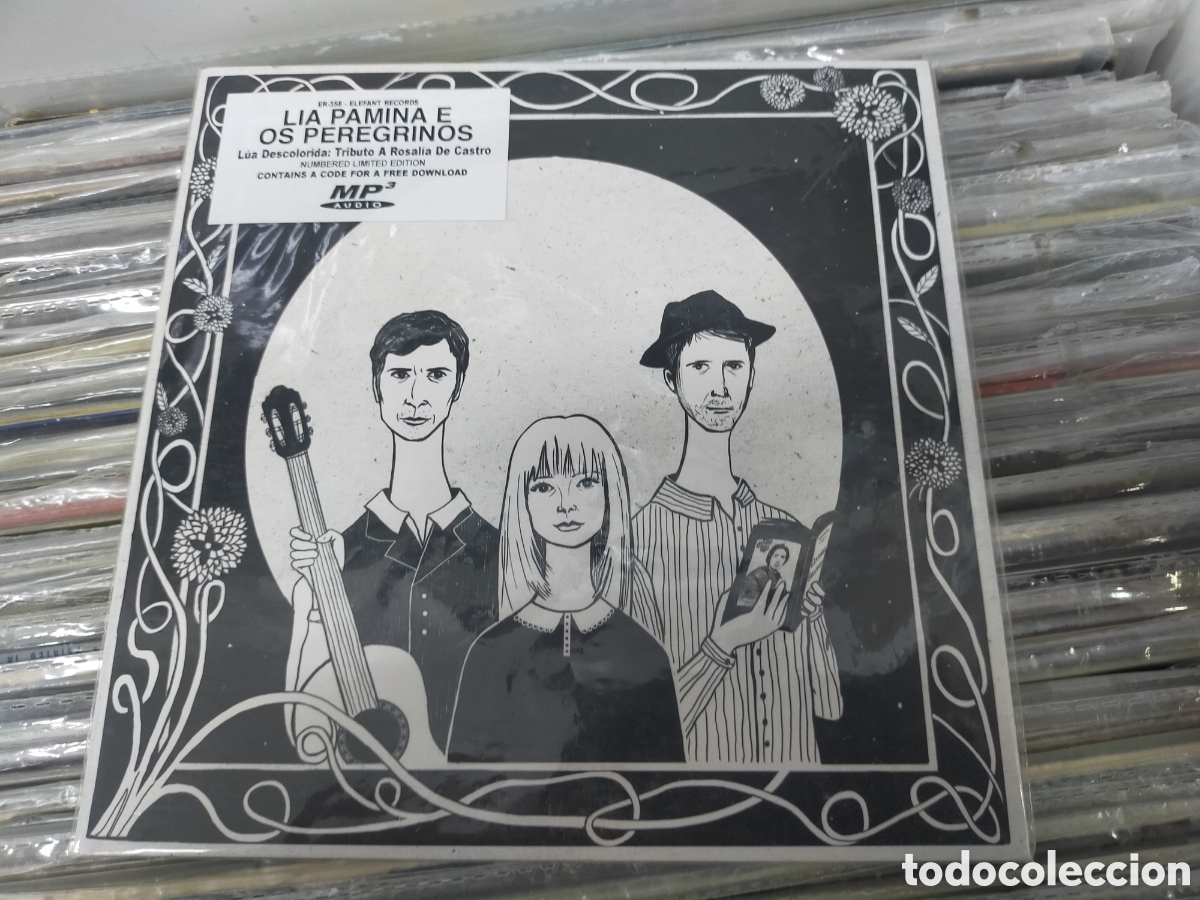 Discos de vinilo: Lia pamina e os peregrinos ep lua descolorida tributo Rosal&iacute;a de Castro ep elefant r&eacute;cords 2021