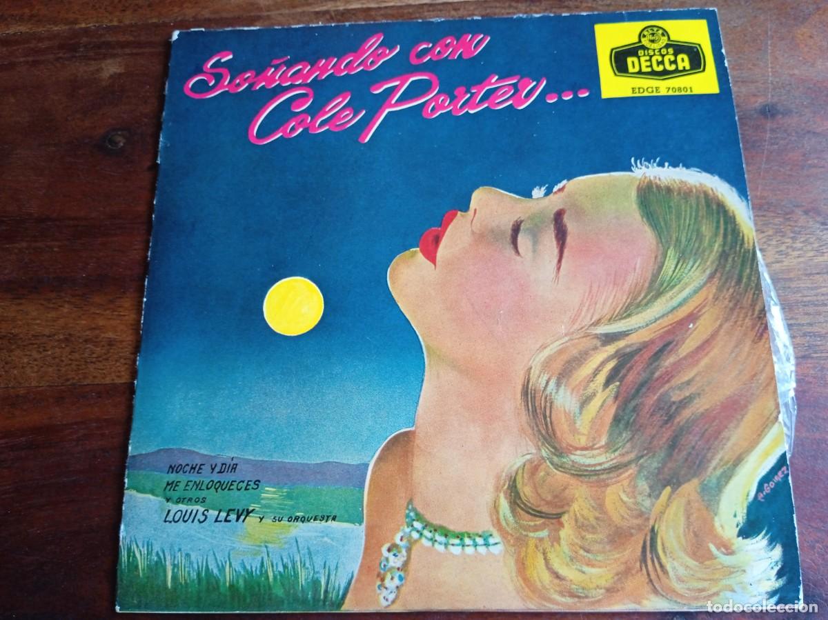 Discos de vinilo: So&ntilde;ando con Cole Porter - Noche y dia, Me enloqueces - Single Ep original Decca 1959